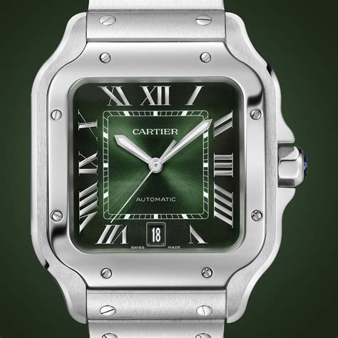 cartier santos 2023 green|santos cartier green dial.